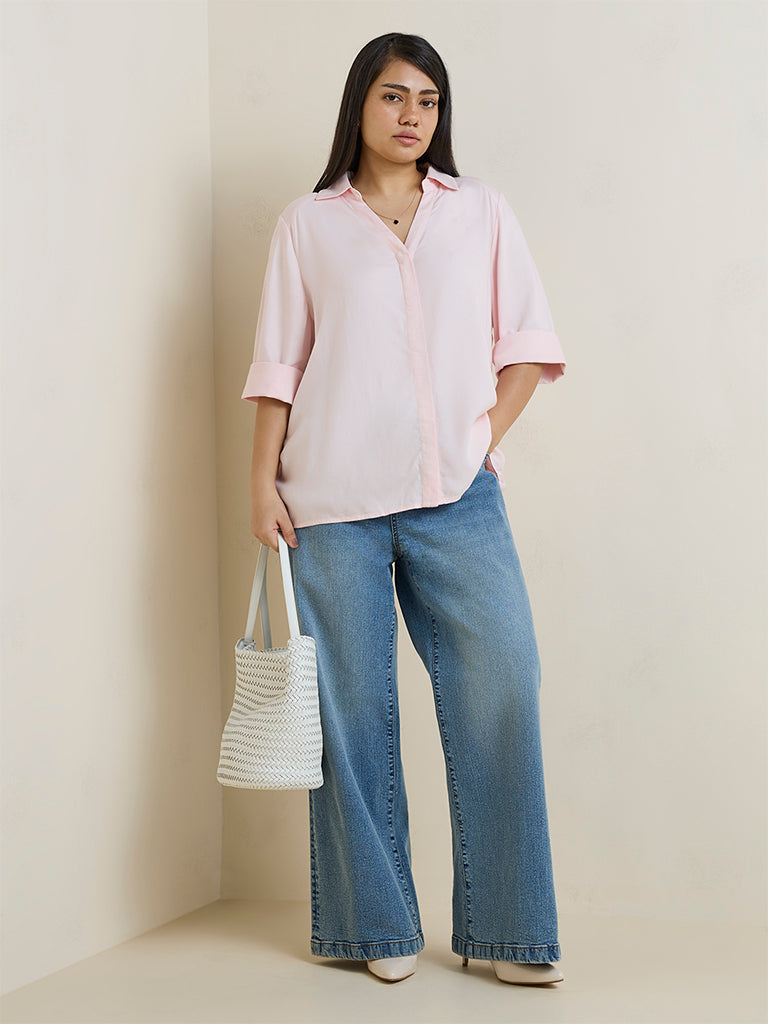 Gia Light Pink Solid Shirt
