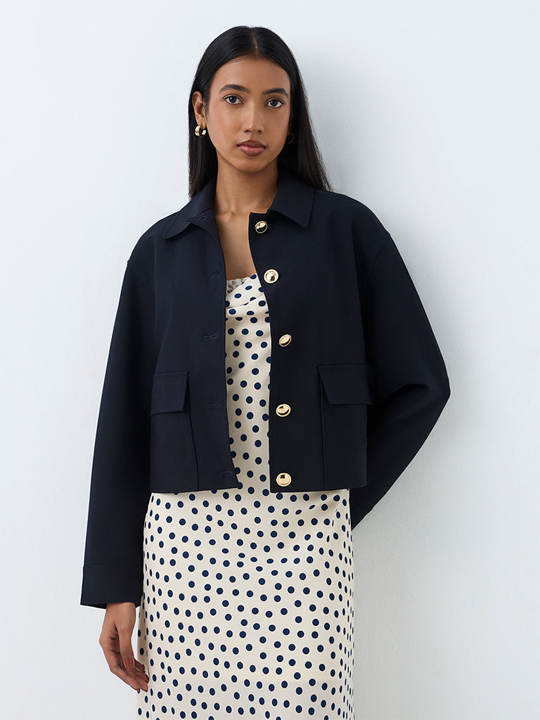 Wardrobe Black Solid Jacket