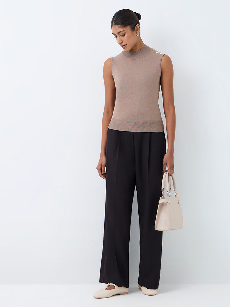 Wardrobe Taupe Knitted Top