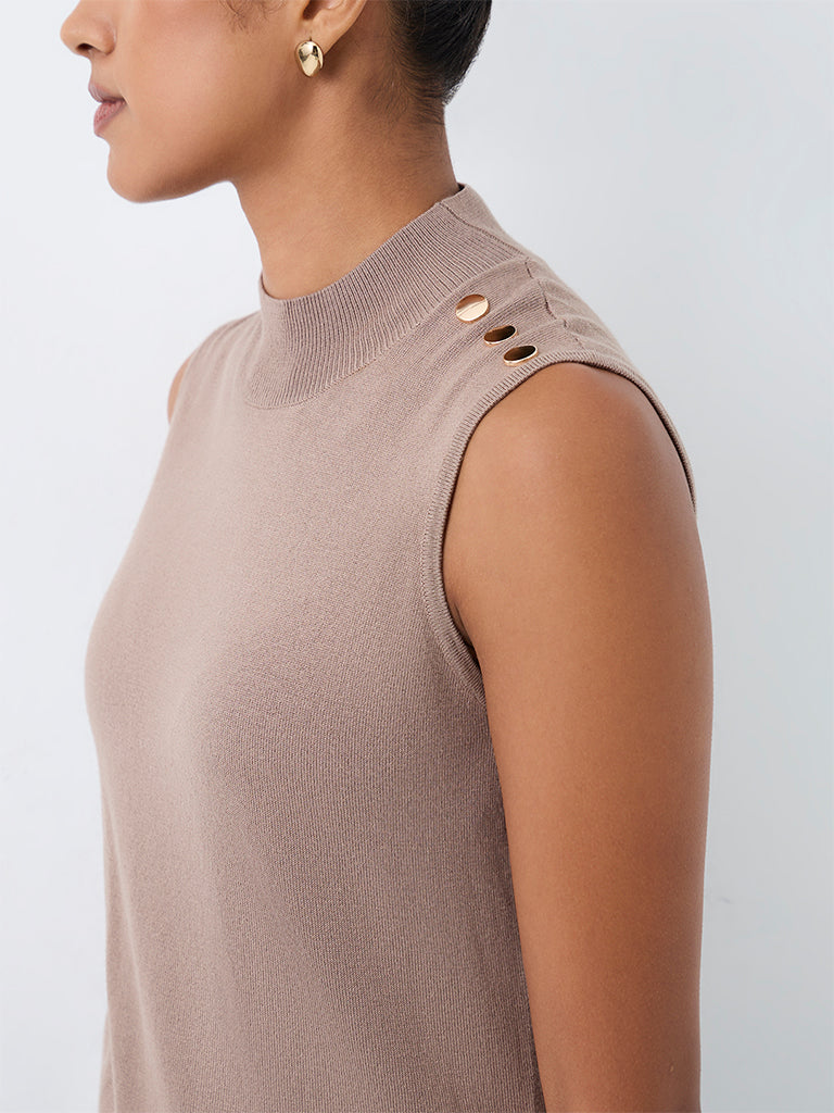 Wardrobe Taupe Knitted Top