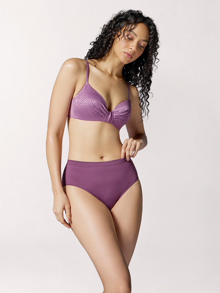 Wunderlove Purple Seam Free Full Briefs