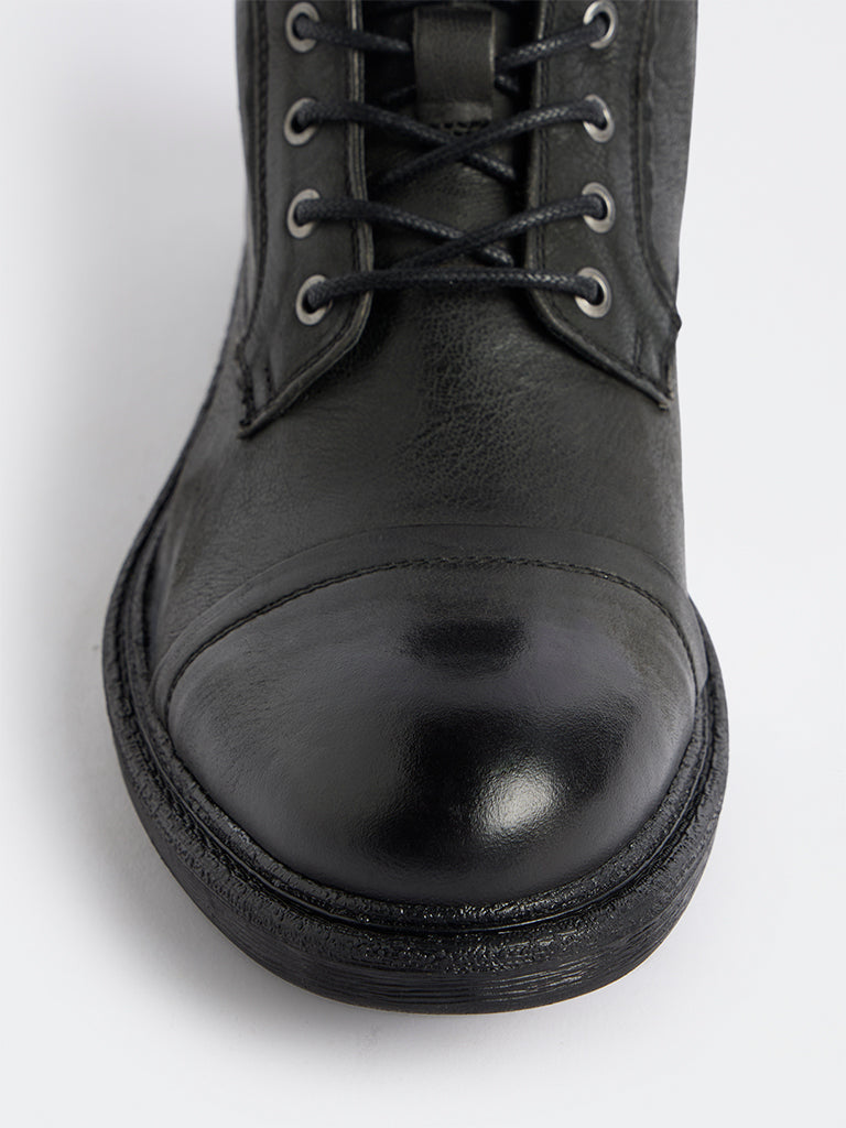 SOLEPLAY Black Faux Leather Maverick Boots