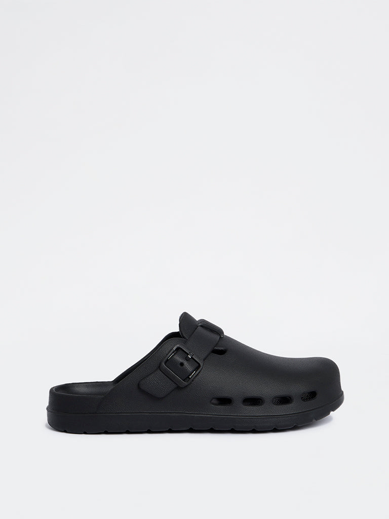 SOLEPLAY Black Perforated Clogs