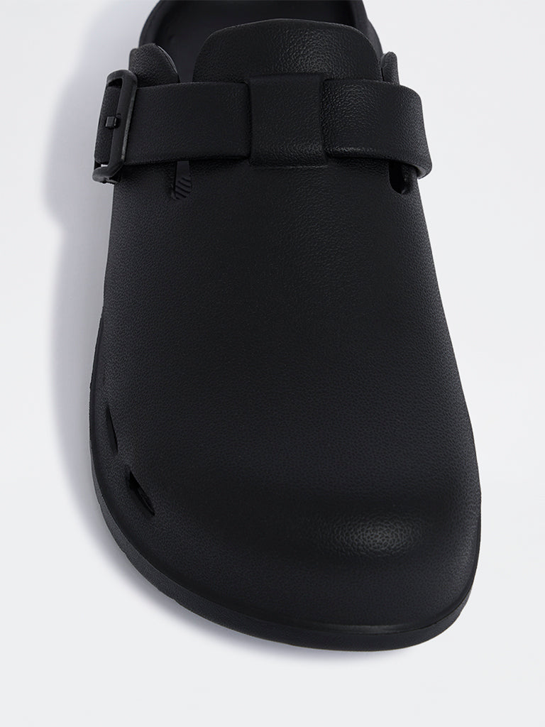 SOLEPLAY Black Perforated Clogs