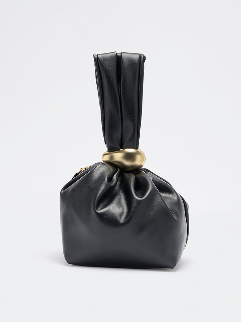 Pome Luxe Roma Wristlet Leather Clutch