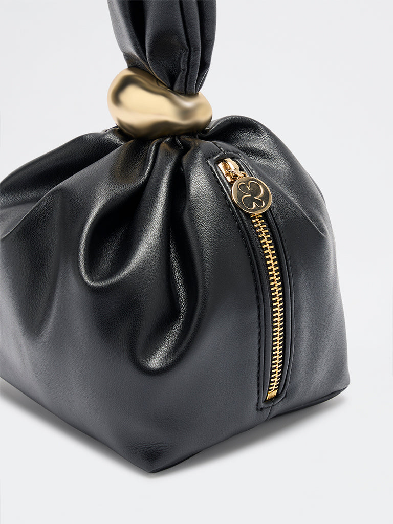 Pome Luxe Roma Wristlet Leather Clutch