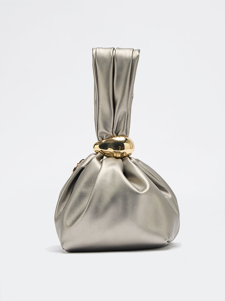 Pome Luxe Roma Wristlet Leather Clutch