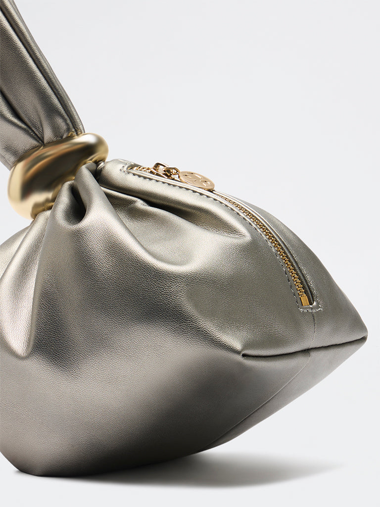 Pome Luxe Roma Wristlet Leather Clutch