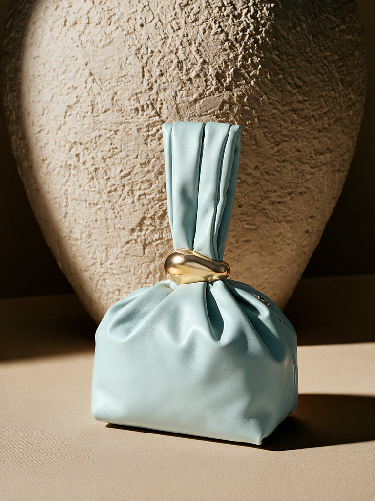 Pome Luxe Roma Wristlet Leather Clutch