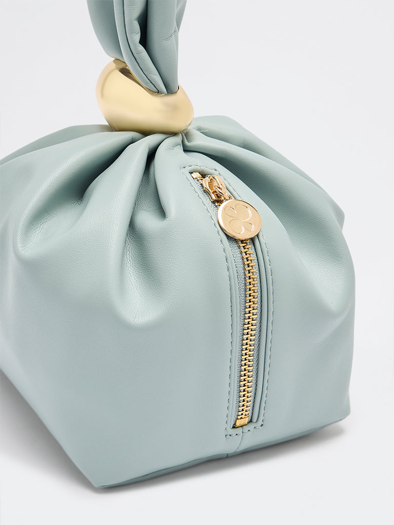 Pome Luxe Roma Wristlet Leather Clutch