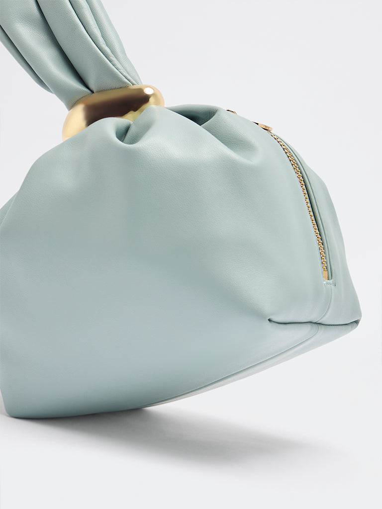 Pome Luxe Roma Wristlet Leather Clutch