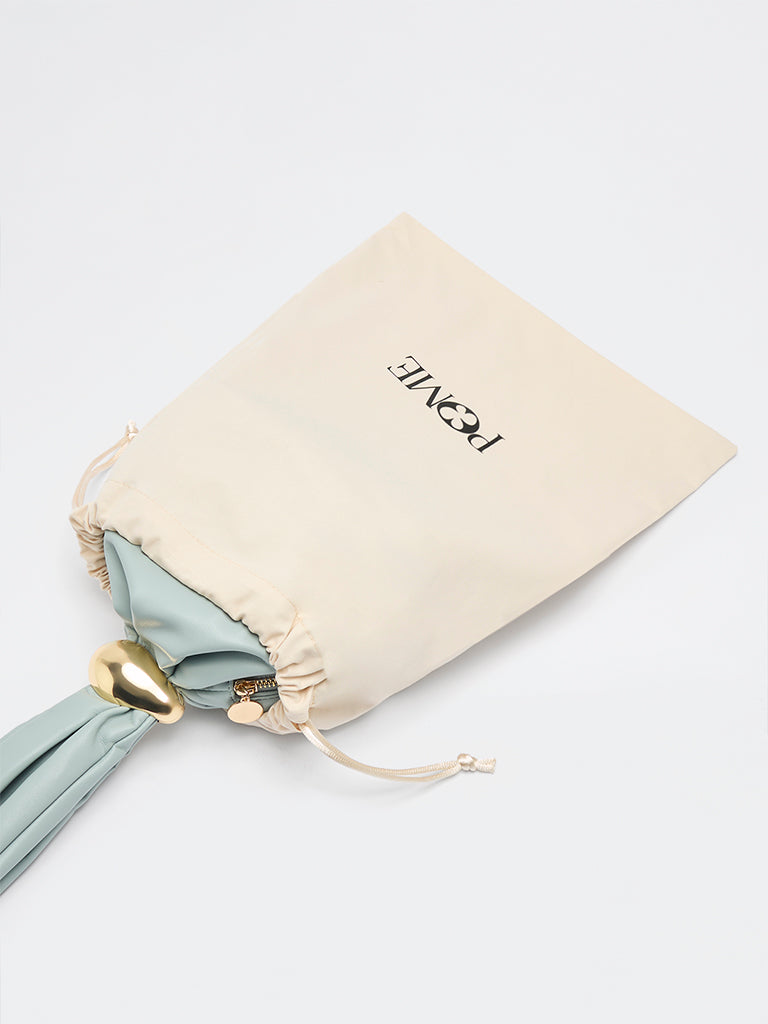 Pome Luxe Roma Wristlet Leather Clutch