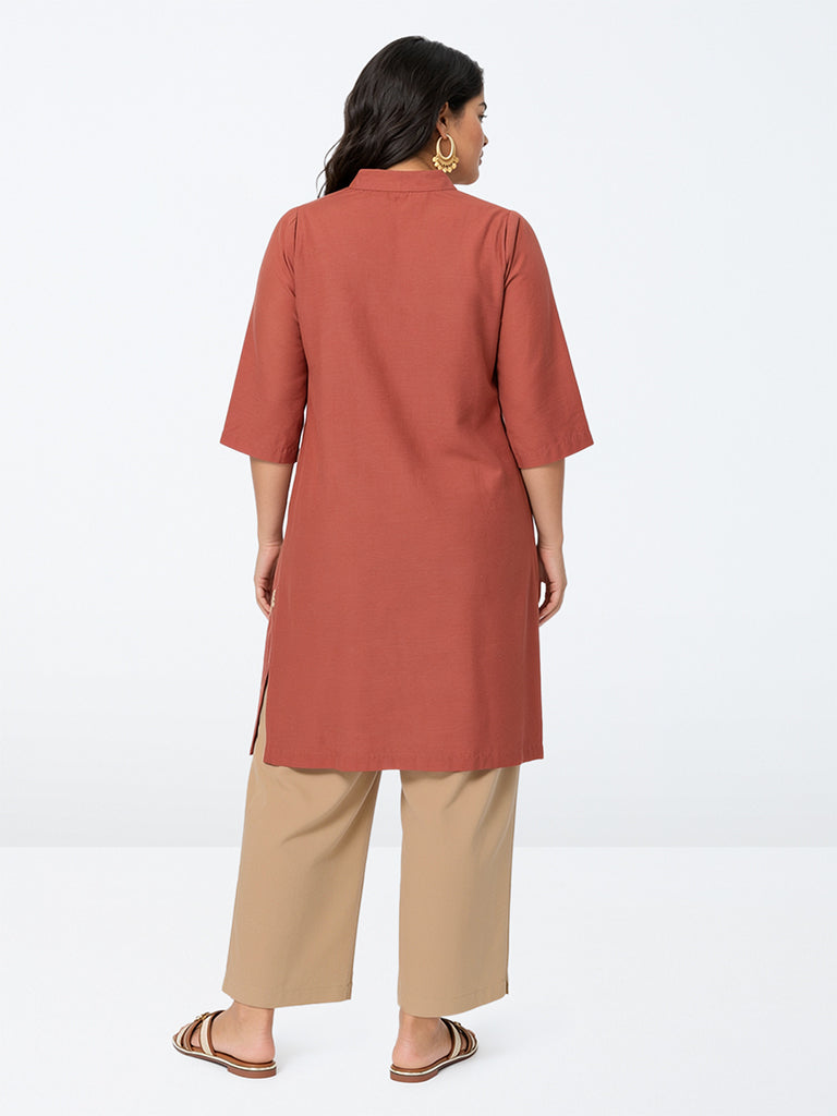 Diza Beige Solid Pants