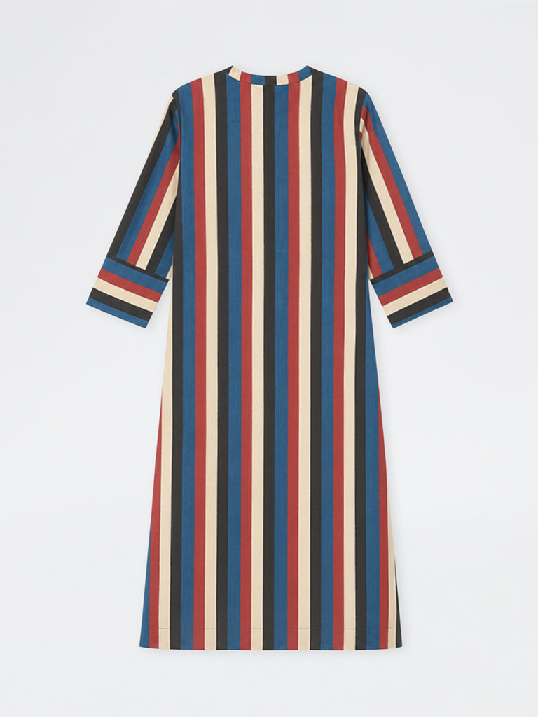 Diza Multicolour Striped A-Line Kurta