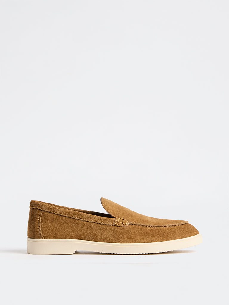 SOLEPLAY Tan Suede Loafers