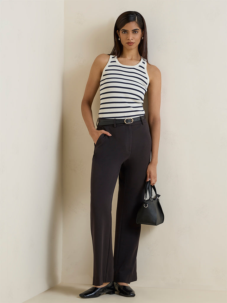 Wardrobe Black High-Rise Trousers