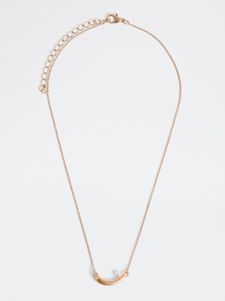 Westside Accessories Gold Dainty Pendant Chain Necklace