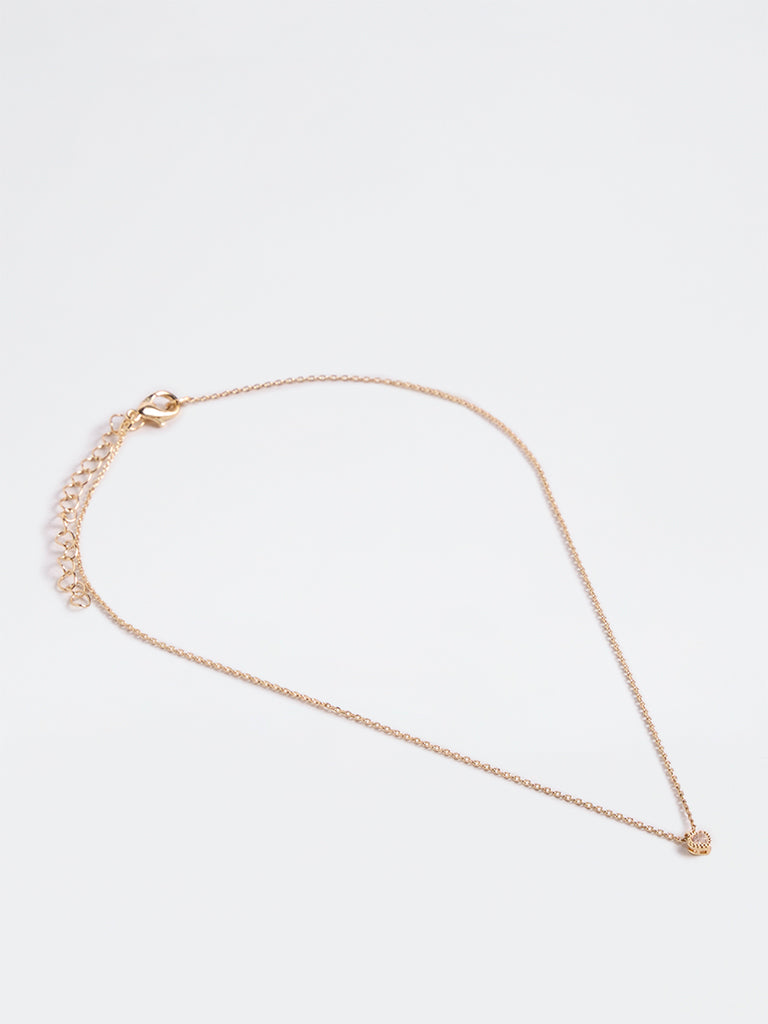 Westside Accessories Gold Heart Pendant Dainty Necklace