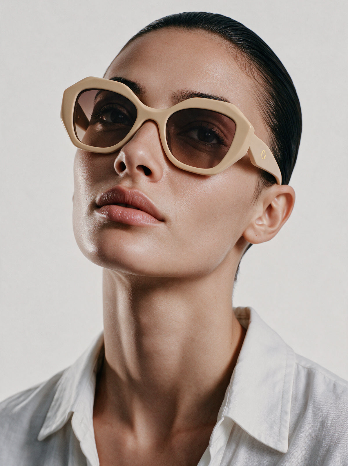 Pome Luxe Oversized Irregular Sunglasses