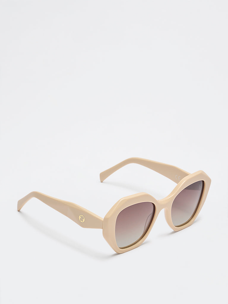 Pome Luxe Oversized Irregular Sunglasses