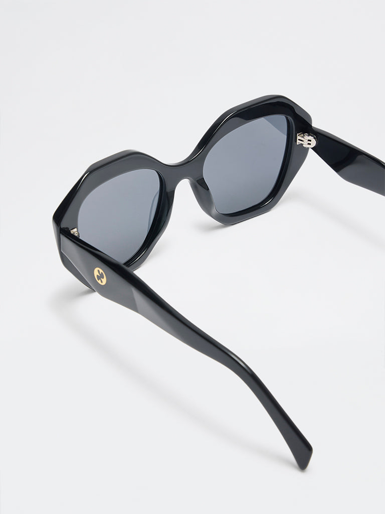 Pome Luxe Oversized Irregular Sunglasses