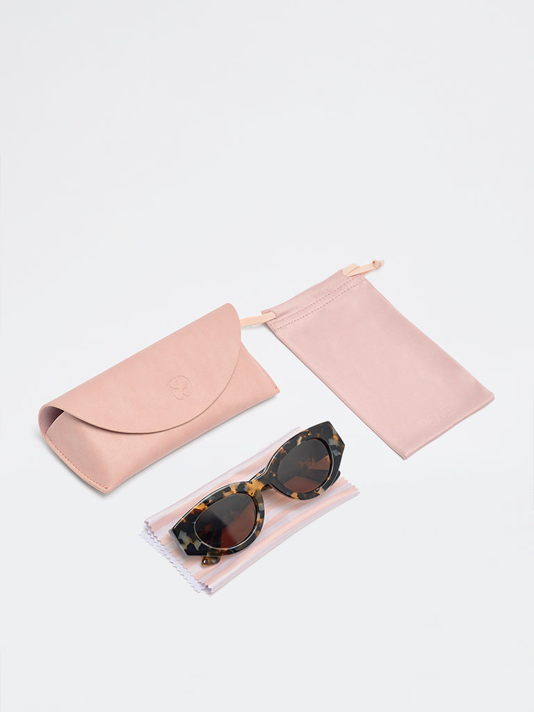 Pome Luxe Contemporary Cat-Eye Sunglasses