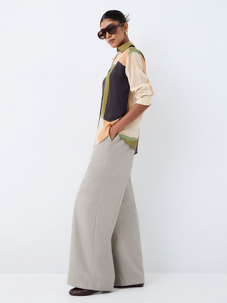 Wardrobe Multicolour Abstract Printed Shirt