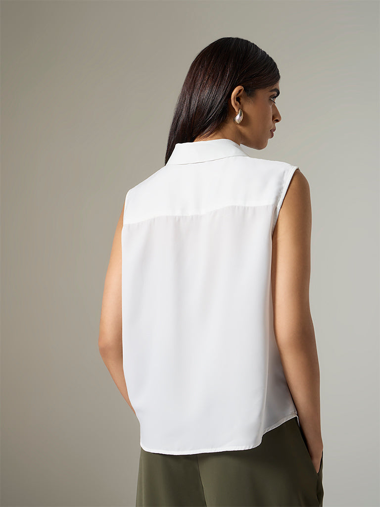 Wardrobe Ivory Foliage Printed Blouse