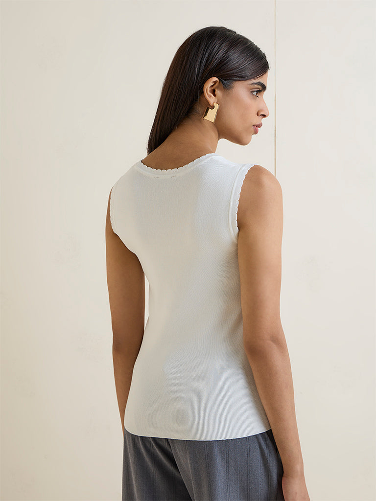 Wardrobe Ivory Knitted Top
