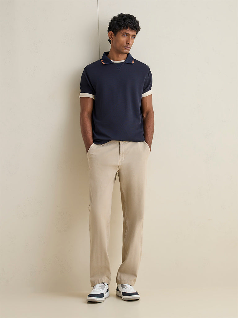 WES Casuals Navy Relaxed-Fit T-Shirt