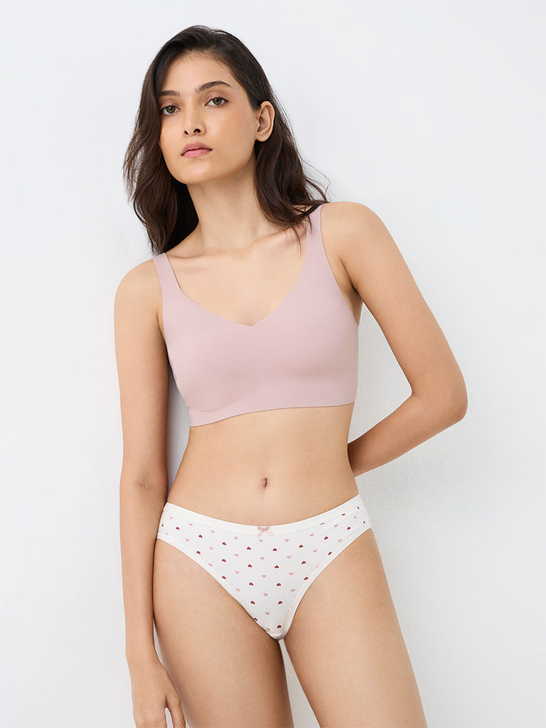 Wunderlove Mauve Invisible Full Coverage Padded Bra
