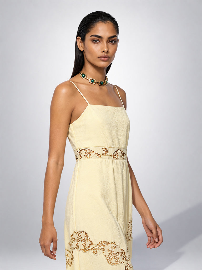 Floral Lace Midi Dress
