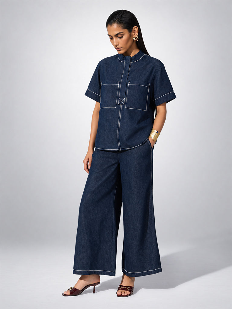 Denim Utility Overshirt