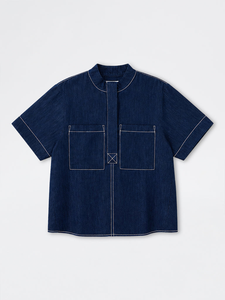 Denim Utility Overshirt