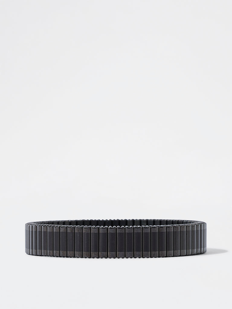 Unisex Black Rolex-Style Spring Bracelet