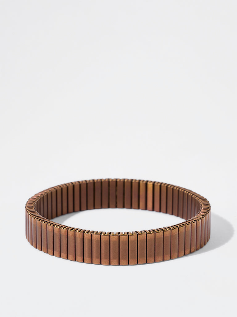 Unisex Copper Rolex-Style Spring Bracelet