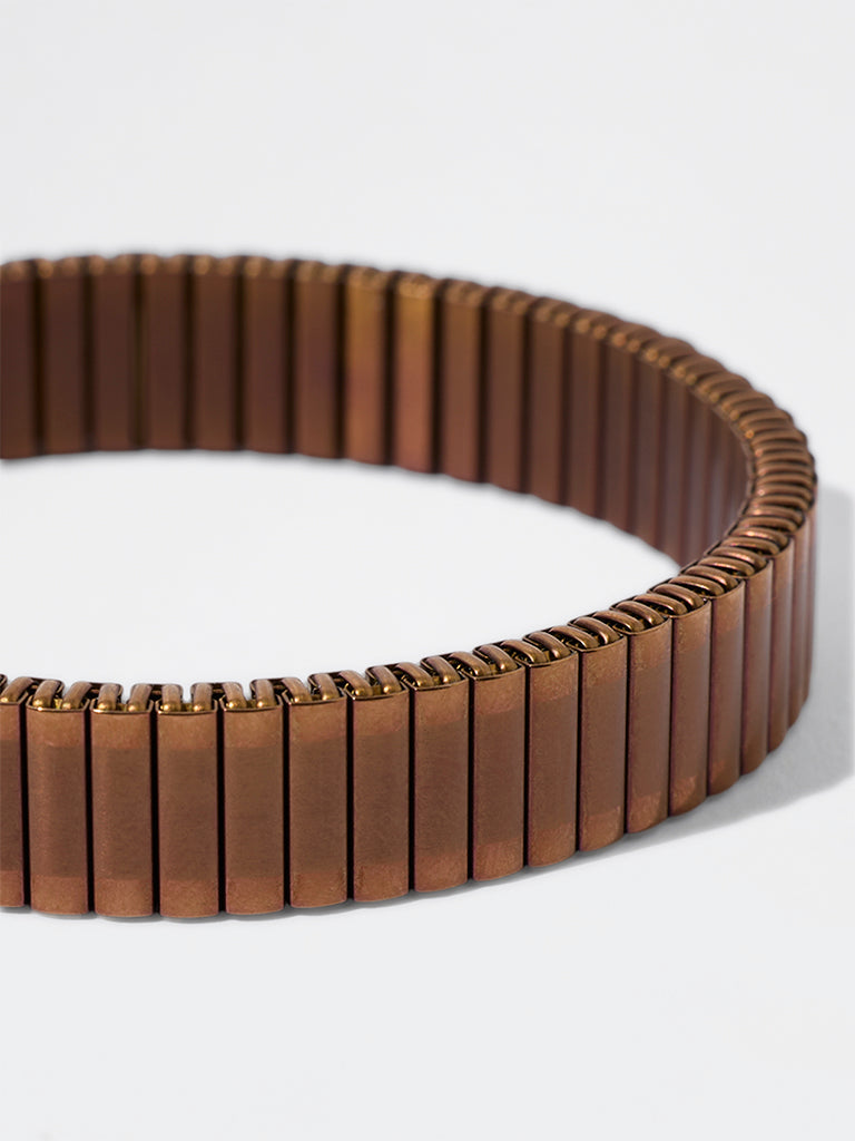 Unisex Copper Rolex-Style Spring Bracelet