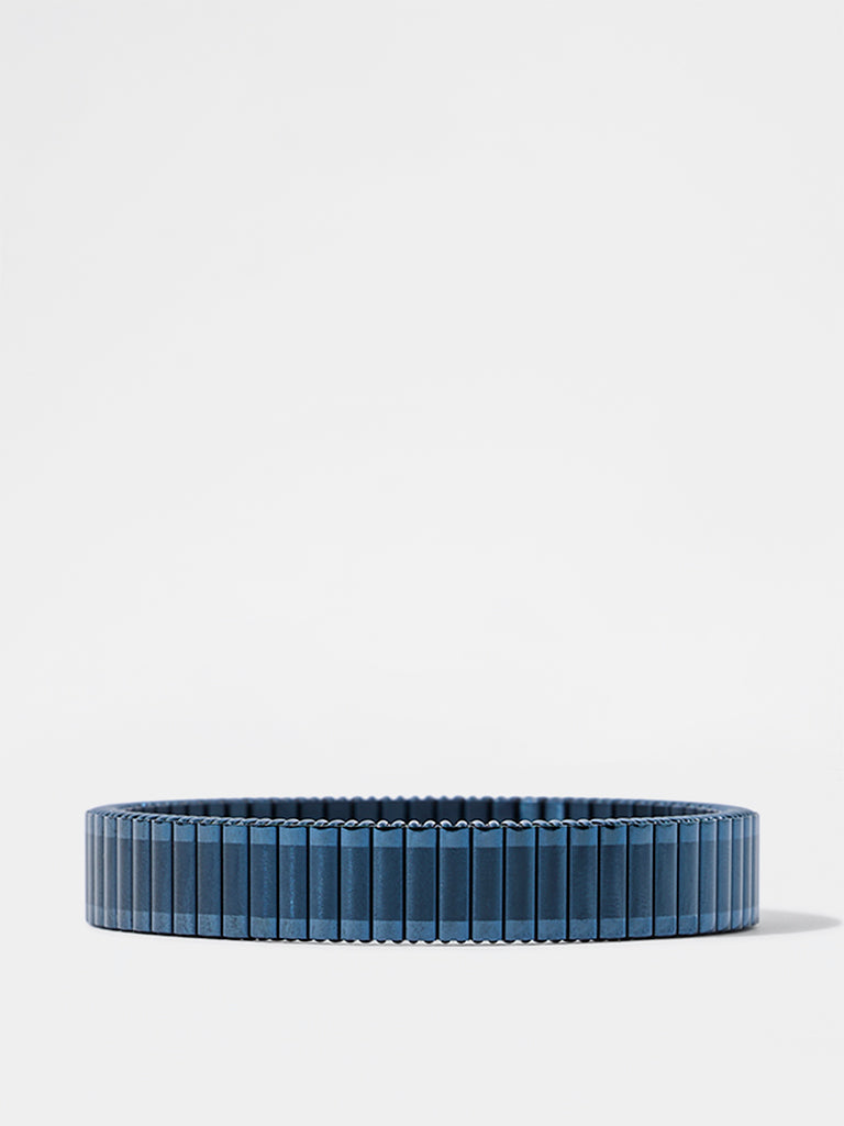 Unisex Royal Blue Rolex-Style Spring Bracelet