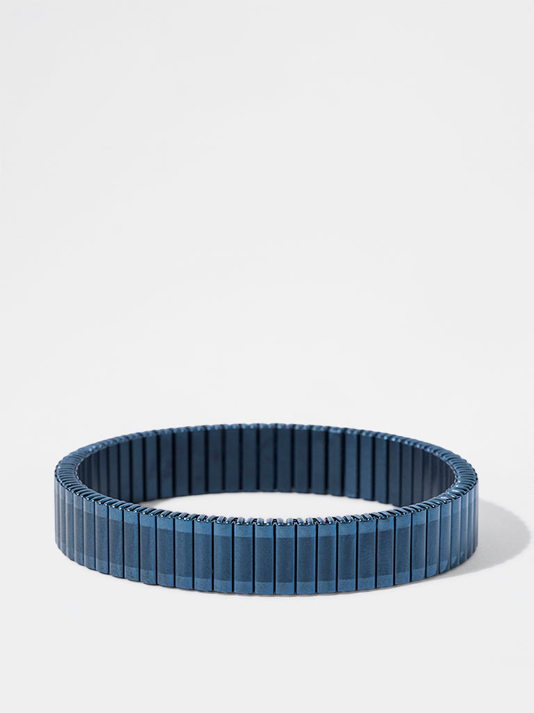 Unisex Royal Blue Rolex-Style Spring Bracelet