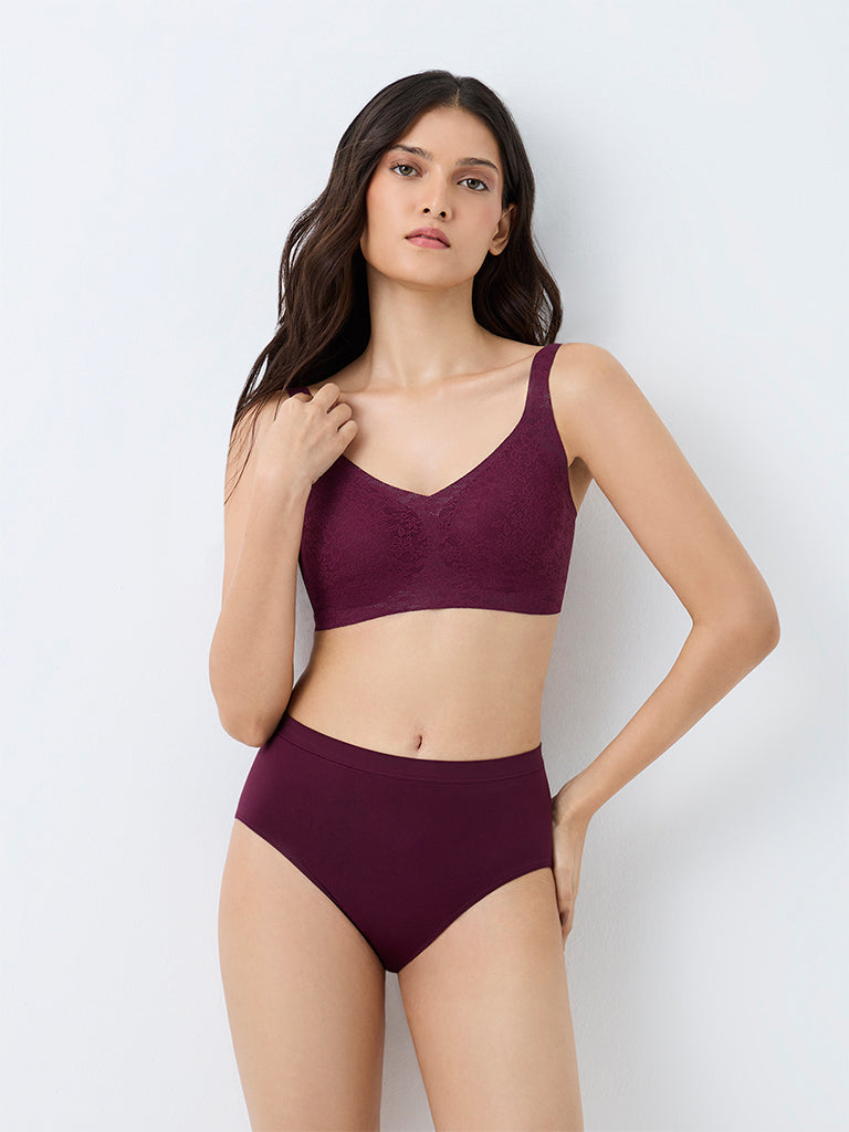 Wunderlove Plum Seamfree Full Briefs