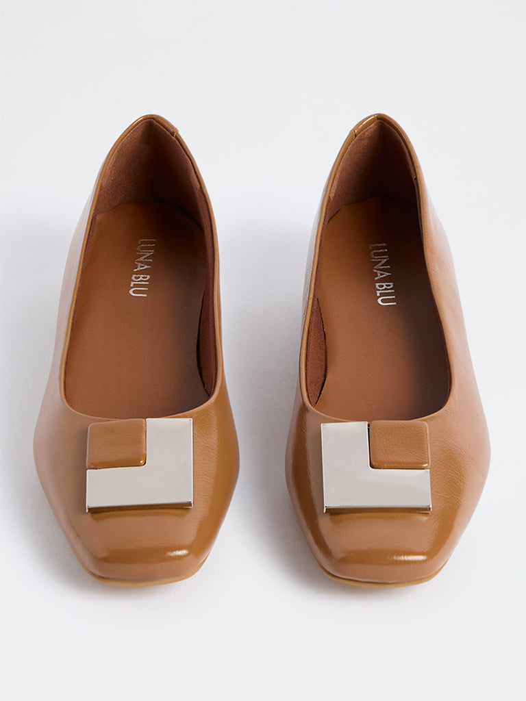 LUNA BLU Tan Pump Shoes