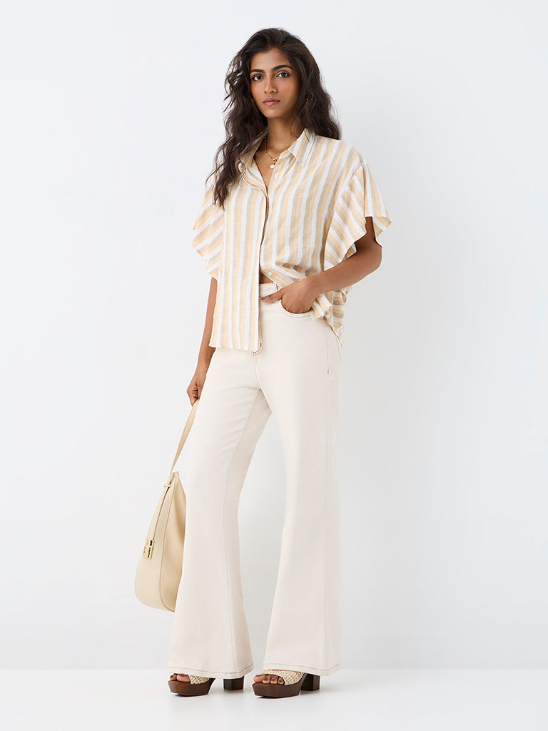 LOV Yellow Striped Blouse