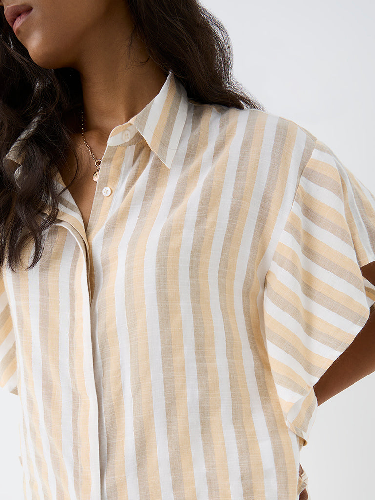 LOV Yellow Striped Blouse