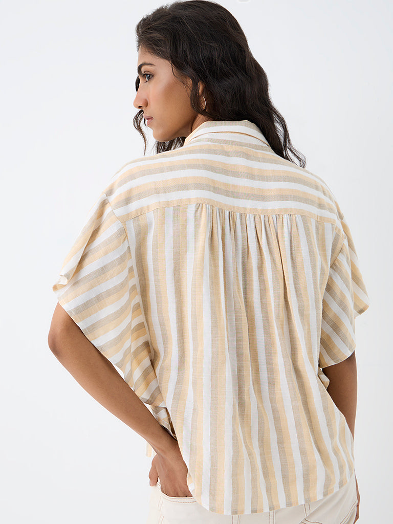 LOV Yellow Striped Blouse