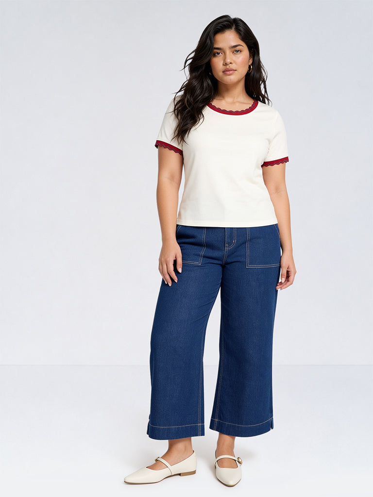 Gia Dark Blue High-Rise Jeans