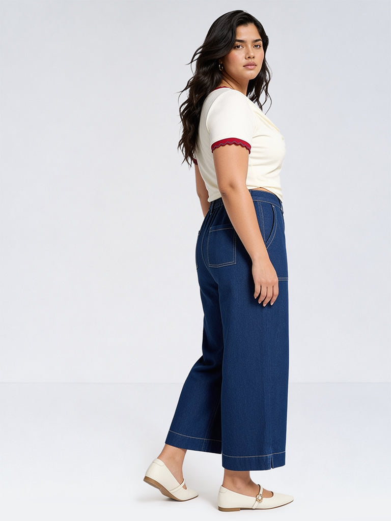 Gia Dark Blue High-Rise Jeans