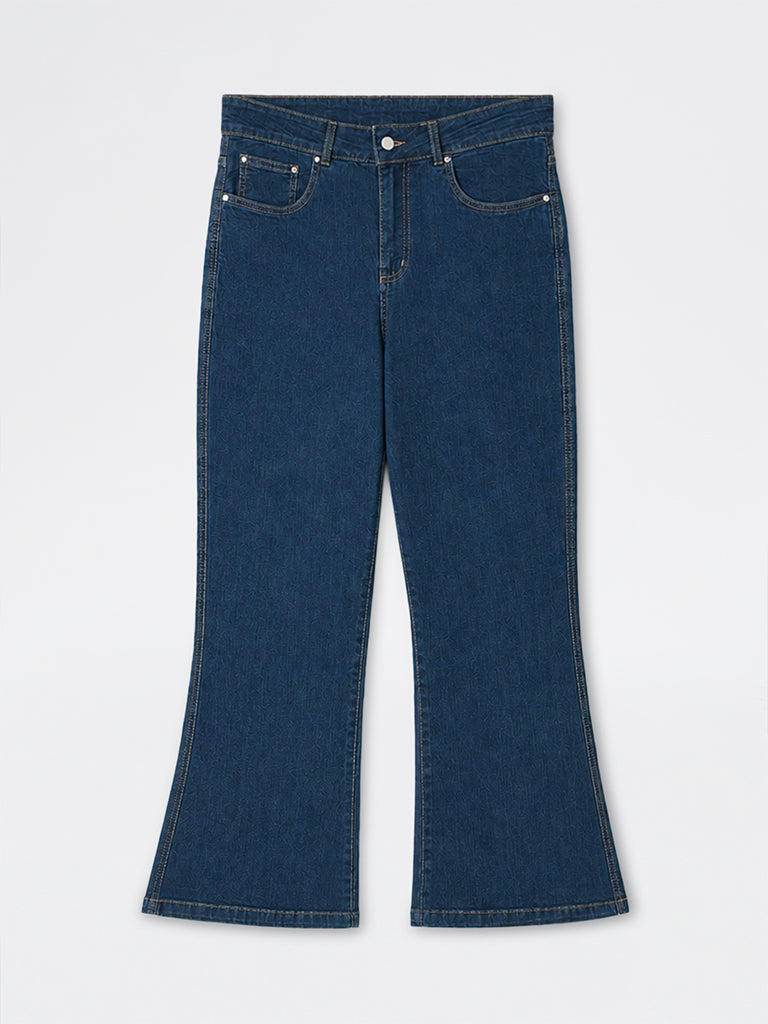 Gia Indigo High-Rise Flared Jeans