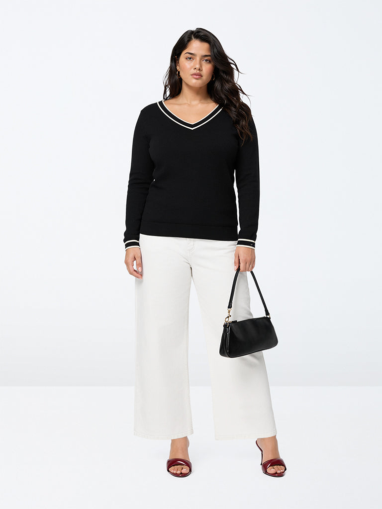 Gia White Solid High-Rise Jeans