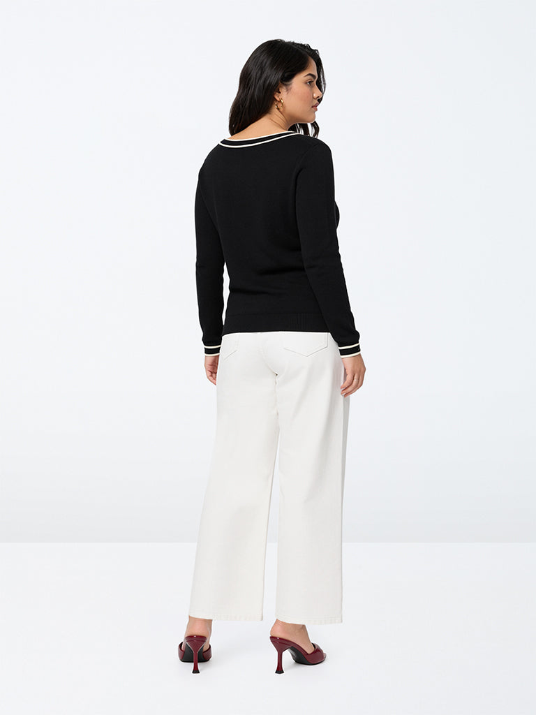 Gia White Solid High-Rise Jeans