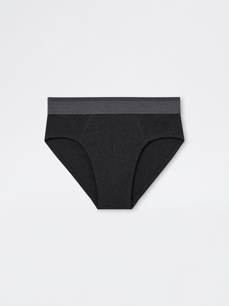 WES Lounge Grey Relaxed-Fit Cotton-Blend Briefs- Pack of 3